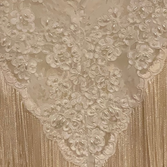 Martin McCrea Ivory fringed wedding dress - Picture 6 of 14